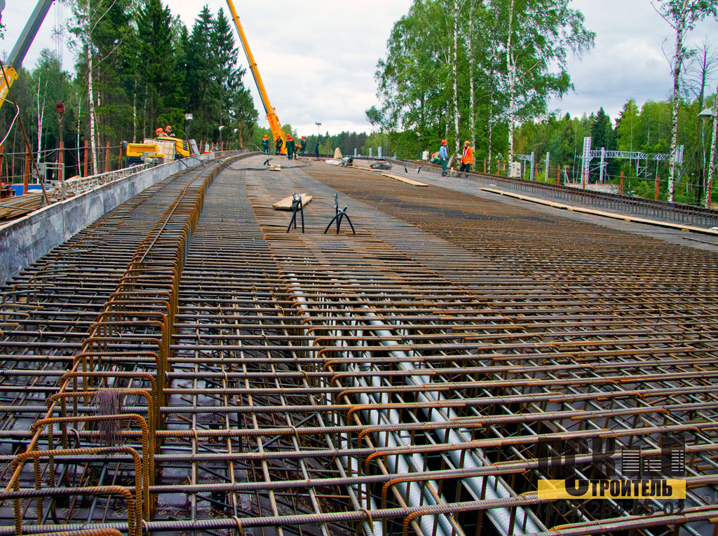 Строительство путепровода у платформы Фирсановская